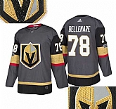 Vegas Golden Knights #78 Bellemare Gray With Special Glittery Logo Adidas Jersey,baseball caps,new era cap wholesale,wholesale hats